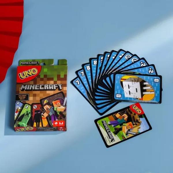 Imagem de Jogo Cartas Uno Cards Minecraft Edição Especial Educativo