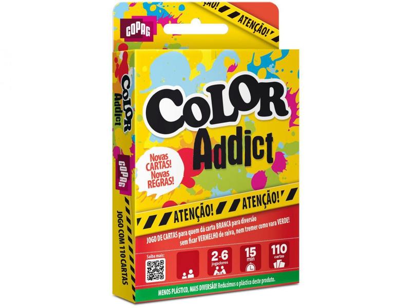 Imagem de Jogo Cartucho Color Addict Copag 110 Cartas