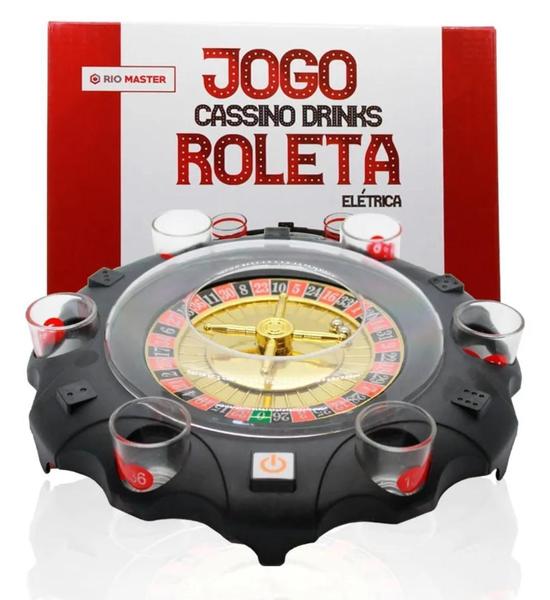 Imagem de Jogo Cassino Drinks Roleta Eletrica Shot 6 Copos Automatico