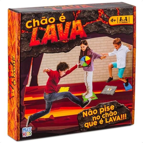 Imagem de Jogo Chão É Lava Não Pise No Chão +3 Anos Brinquedo Lazer Família Atividades Brincadeira Multikids - BR1773