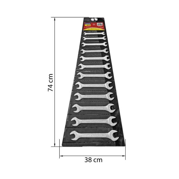 Imagem de Jogo Chaves Combinadas Aço Cromado Tramontina Basic 12 Peças