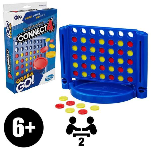 Imagem de Jogo Clássico Connect 4 Grab &amp Go - Hasbro F8253