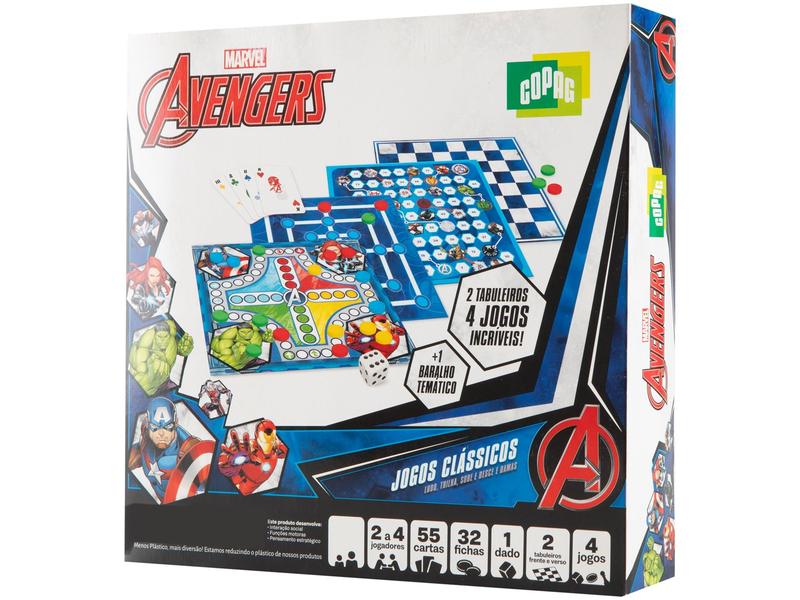 Imagem de Jogo Clássico Marvel Avengers Tabuleiro Copag