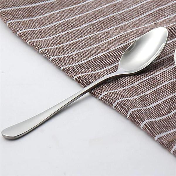 Imagem de Jogo Colher de Sopa Mesa Aço Inox Grande Para Cozinha Conjunto Colheres Café Chá Sobremesa 12 pçs