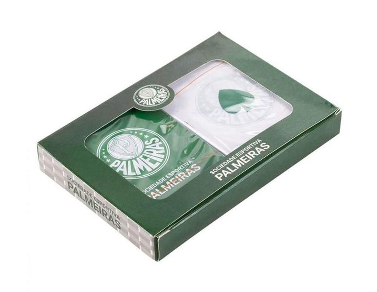 Jogo Com 2 Baralhos Palmeiras Plástico Oficial - Minas de Presentes Imagem de Jogo Com 2 Baralhos Palmeiras Plástico Oficial