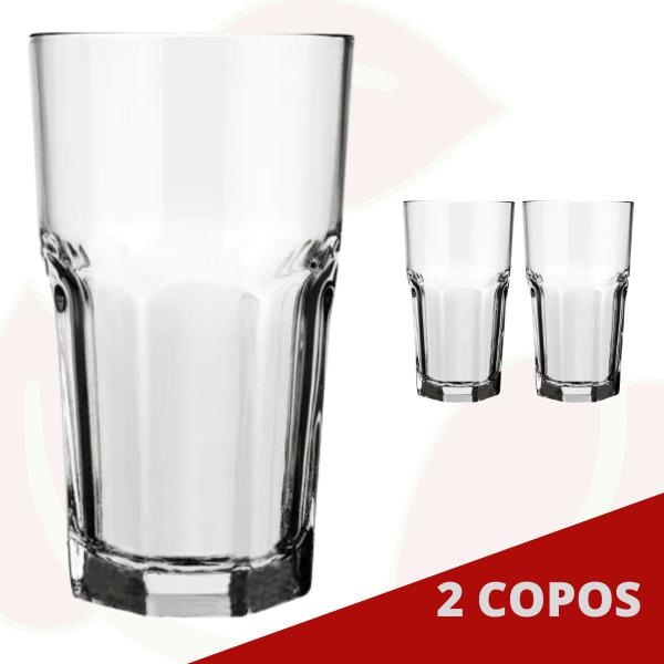 Imagem de Jogo com 2 Copo de Vidro Bristol 340ML Nadir Bebidas Drinks