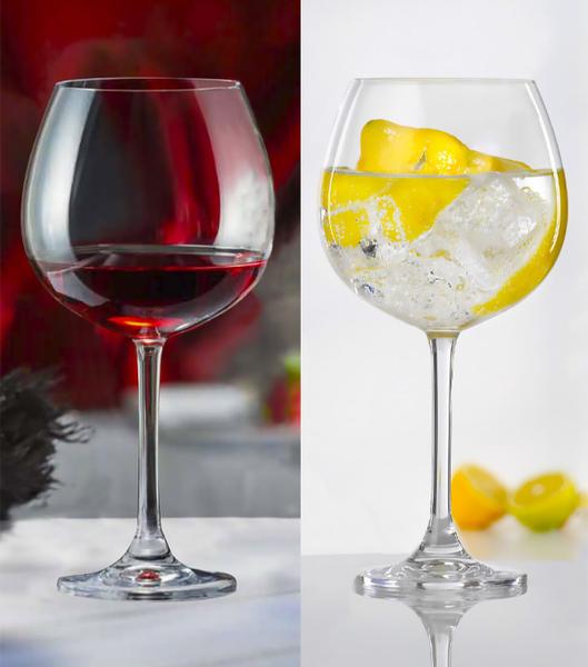 Imagem de Jogo com 2 Taças de Cristal para Bourgogne ou Gin 850 ml Flamenco Bohemia