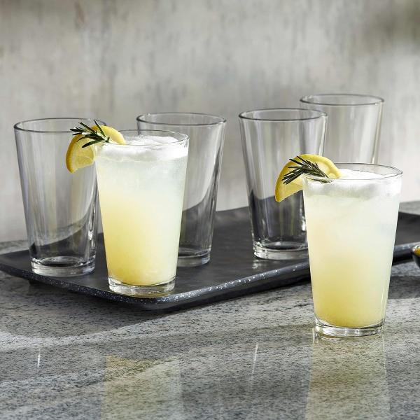 Jogo Com 24 Copos Vidro Londres 240ML Bebidas Sucos Agua Luxo - PRATICASA Imagem de Jogo Com 24 Copos Vidro Londres 240ML Bebidas Sucos Agua Luxo
