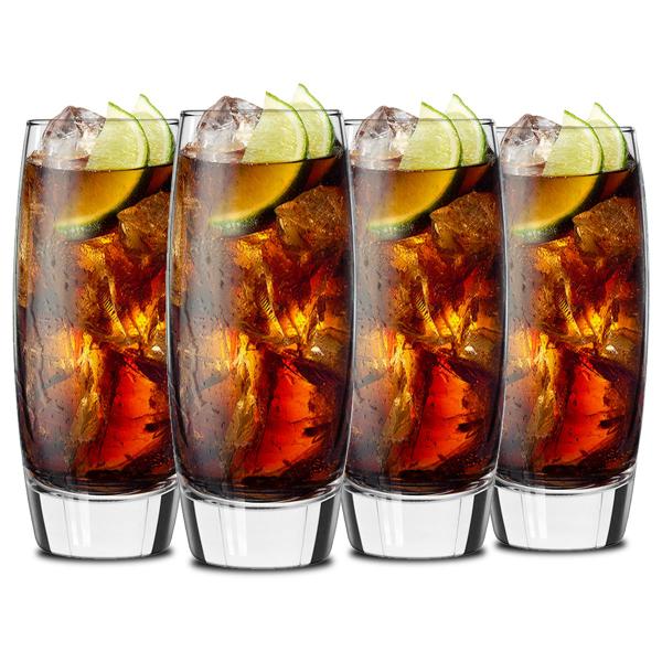 Imagem de Jogo Com 4 Copos Vidro Endessa Long Drink - 410ml