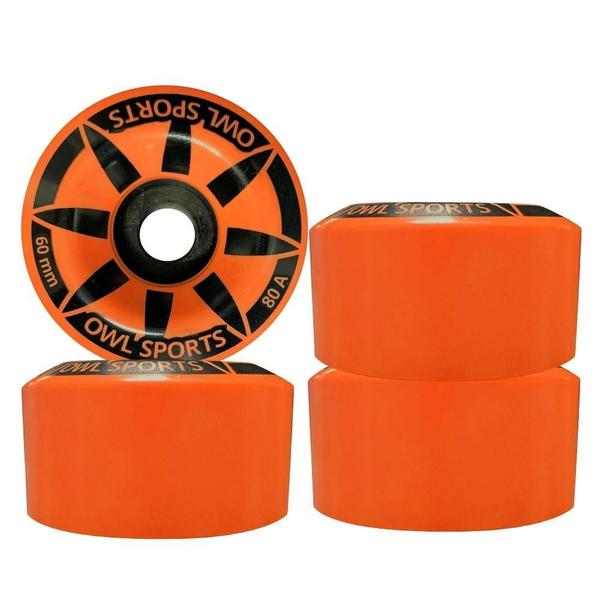 Imagem de Jogo Com 4 Rodas Para Patins Quad Owl Sports 60 Mm 80A