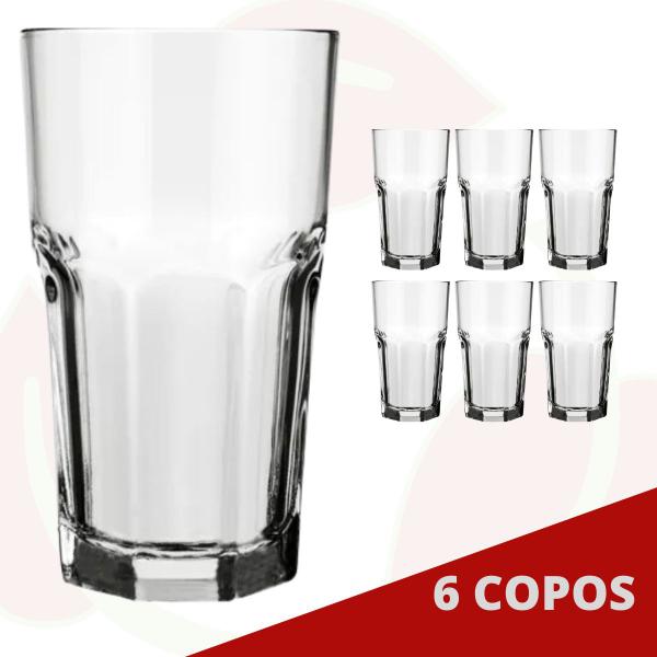 Imagem de Jogo com 6 Copo de Vidro Bristol 340ML Nadir Bebidas Drinks