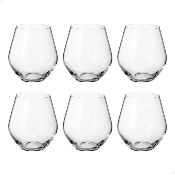Jogo Com 6 Copos De Cristal Whisky 500 Ml Linha Grus Bohemia - Bohemia Crystal Imagem de Jogo Com 6 Copos De Cristal Whisky 500 Ml Linha Grus Bohemia