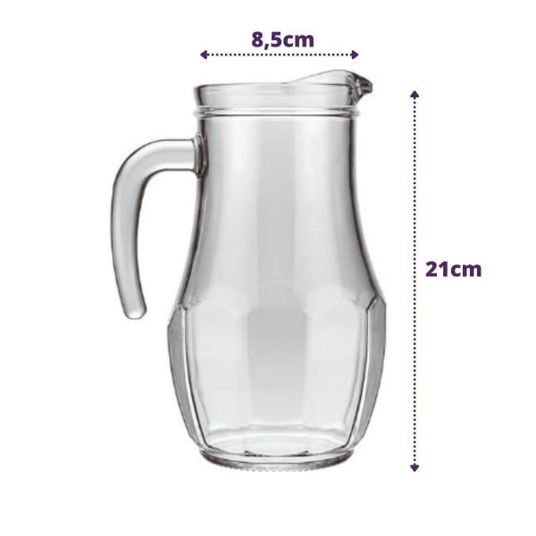 Jogo com 6 Copos Ginga 265ml + Jarra Tango 1,5L Nadir Suco - Nadir Figuereido Imagem de Jogo com 6 Copos Ginga 265ml + Jarra Tango 1,5L Nadir Suco