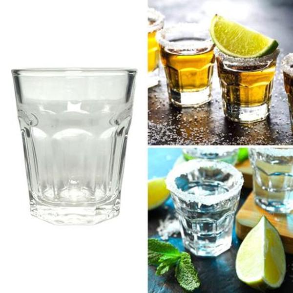 Imagem de Jogo Com 6 Copos Shot Jade Em Vidro Dose Bebida Cachaça 50ml