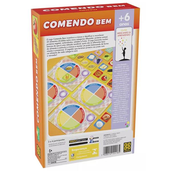 Jogo Comendo Bem Alimentação Balanceada de Forma Divertida 04418 - Grow Imagem de Jogo Comendo Bem Alimentação Balanceada de Forma Divertida 04418 - Grow