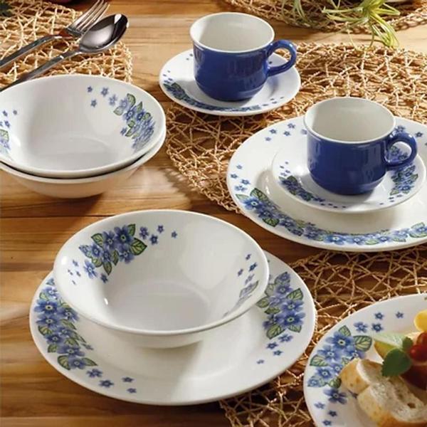 Imagem de Jogo completo de chá e jantar para 4 pessoas em cerâmica colombiana - corona