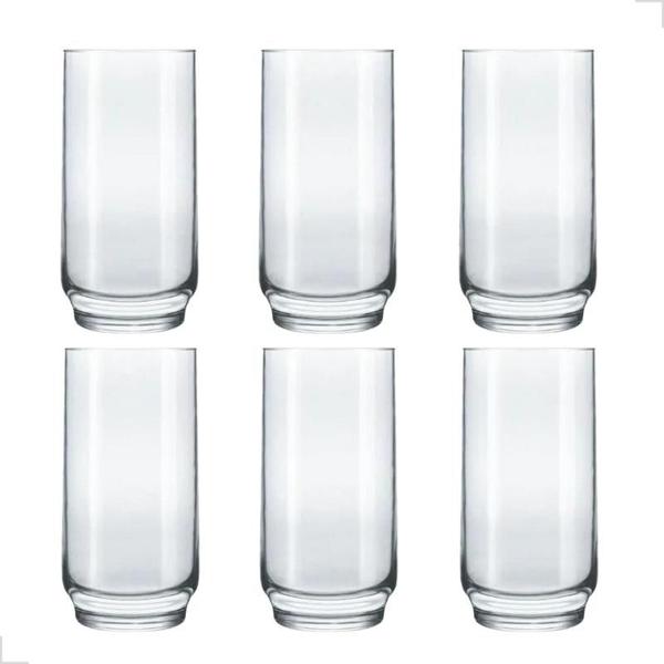 Jogo Copo Lights Agua Suco Vidro Long Drink 300ml - Kit 6 Un - Nadir Figueiredo Imagem de Jogo Copo Lights Agua Suco Vidro Long Drink 300ml - Kit 6 Un