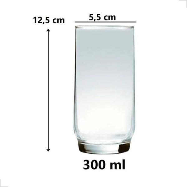 Jogo Copo Lights Agua Suco Vidro Long Drink 300ml - Kit 6 Un - Nadir Figueiredo Imagem de Jogo Copo Lights Agua Suco Vidro Long Drink 300ml - Kit 6 Un