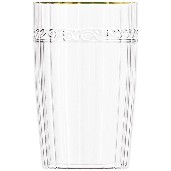 Imagem de Jogo Copos Cristal Transparente Fio Ouro Imperial 370Ml 6