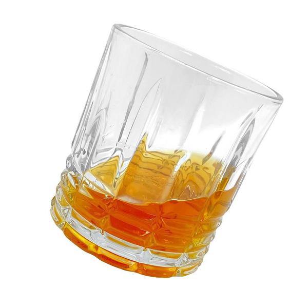 Imagem de Jogo Copos Vidro Baixo Para Whisky Drinks 6 Peças 340ml - Mimo Style