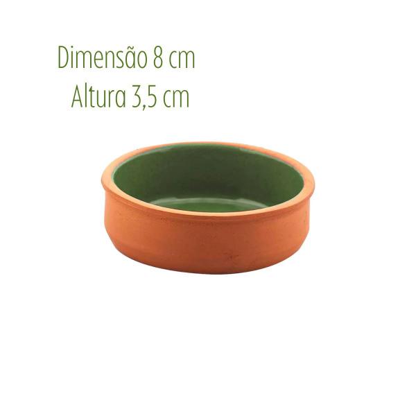 Imagem de Jogo Cumbuca Petisco Kit 4 bowls Aldeia em Cerâmica 80 ml Porta tempero Tigelas Multiuso Fullfit