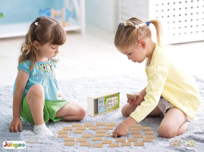 Jogo da Memória Animais 30 Peças Educativo Alfabetização Madeira Infantil Junges Diversão 4x4cm Imagem de Jogo da Memória Animais 30 Peças Educativo Alfabetização Madeira Infantil Junges Diversão 4x4cm