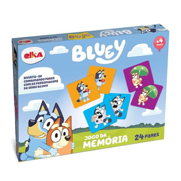 Imagem de Jogo Da Memória Bluey Série Desenho 24 Pares Elka 