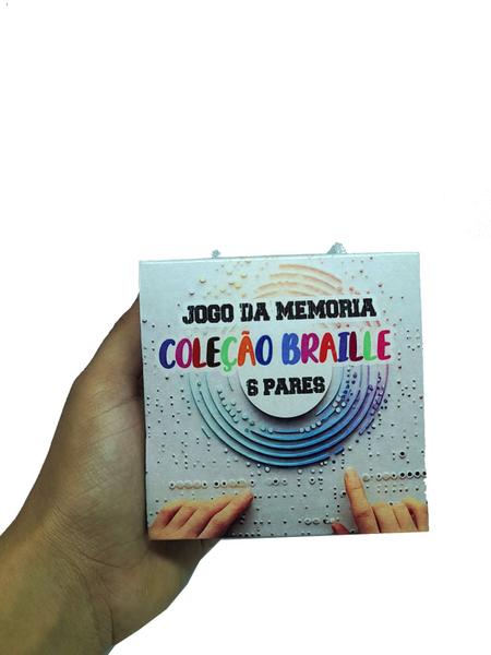 Jogo da memória de 6 pares inclusivo com acessibilidade em Braille - Coleção Tea & Amor Imagem de Jogo da memória de 6 pares inclusivo com acessibilidade em Braille