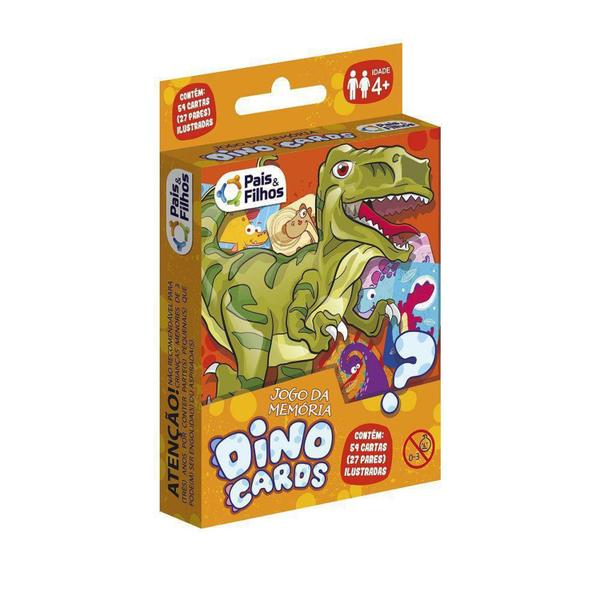 Jogo Da Memoria Dinocards 7221 Pais E Filhos Imagem de Jogo Da Memoria Dinocards 7221 Pais E Filhos