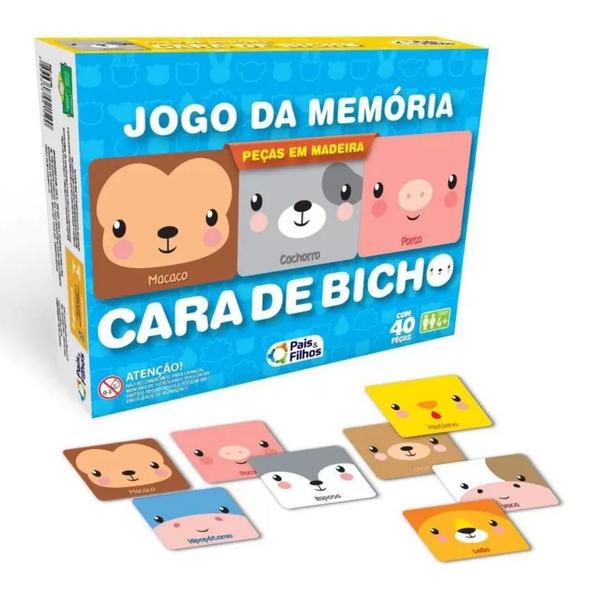 Imagem de Jogo Da Memoria Educativo Personagens Divertidos 40 Peças