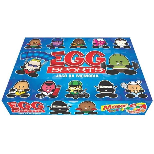 Imagem de Jogo Da Memoria Egg Sport Maser Toys Com 24 Cartas Na Caixa