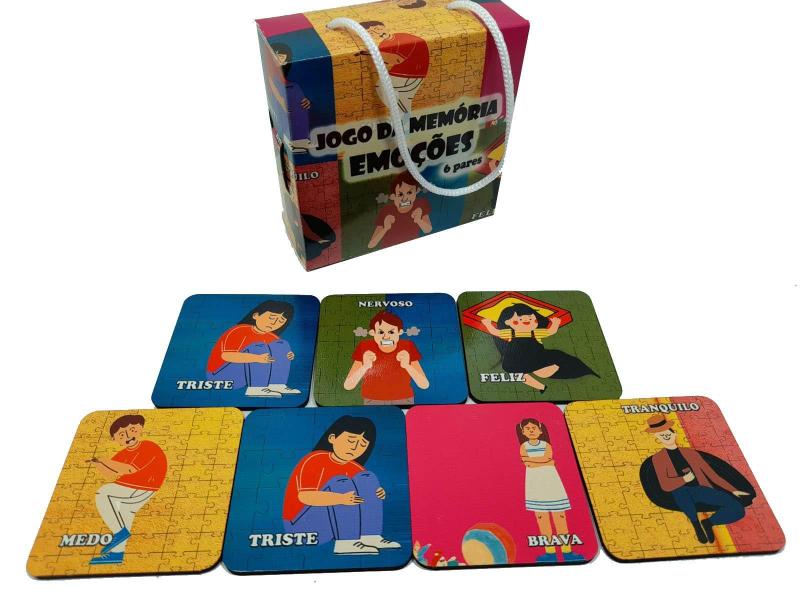 Jogo Da Memória Emoções 6 Pares Para Autistas - Reidopendrive Imagem de Jogo Da Memória Emoções 6 Pares Para Autistas