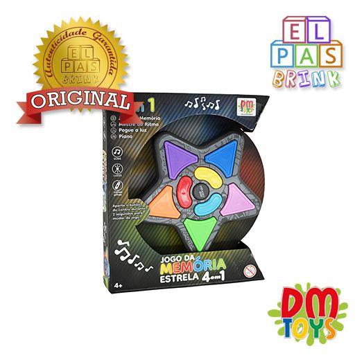 Jogo Da Memoria Genius Estrela 4 Em 1 Com Luz E Som Dm Toys Imagem de Jogo Da Memoria Genius Estrela 4 Em 1 Com Luz E Som Dm Toys