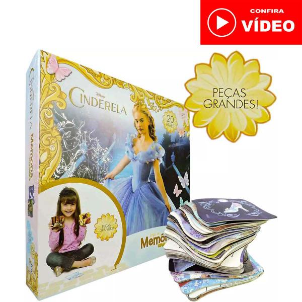Jogo da Memória Grandão Cinderela Princesas Disney Toyster Imagem de Jogo da Memória Grandão Cinderela Princesas Disney Toyster