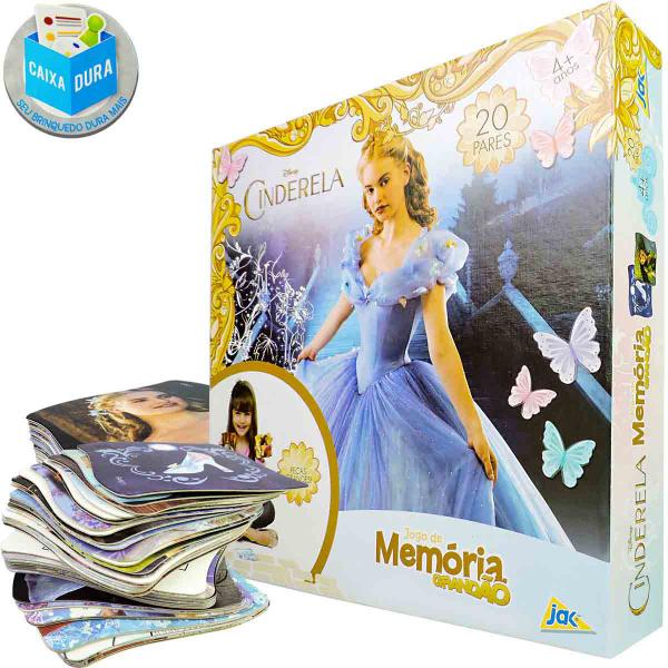 Jogo da Memória Grandão Cinderela Princesas Disney Toyster Imagem de Jogo da Memória Grandão Cinderela Princesas Disney Toyster