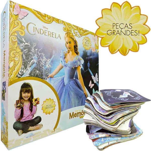 Jogo da Memória Grandão Cinderela Princesas Disney Toyster Imagem de Jogo da Memória Grandão Cinderela Princesas Disney Toyster