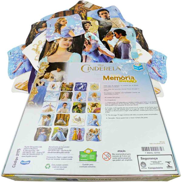 Jogo da Memória Grandão Cinderela Princesas Disney Toyster Imagem de Jogo da Memória Grandão Cinderela Princesas Disney Toyster