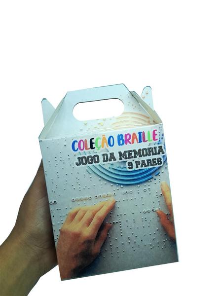 Jogo Da Memória Inclusivo Em Braille 9 Pares Acessibilidade - Coleção Tea & Amor Imagem de Jogo Da Memória Inclusivo Em Braille 9 Pares Acessibilidade