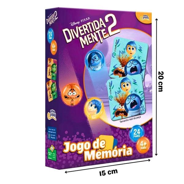 Imagem de Jogo da Memória Infantil Divertida Mente 2 Disney 48 Peças  - Toyster