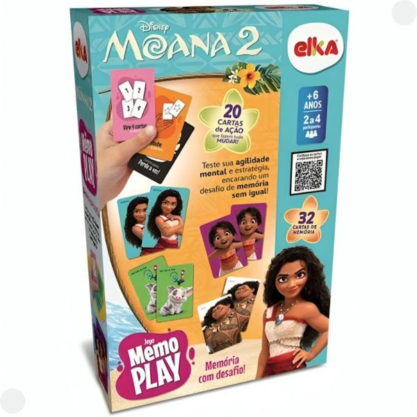 Imagem de Jogo da Memoria Memo Play Moana 2 1295 - Elka 