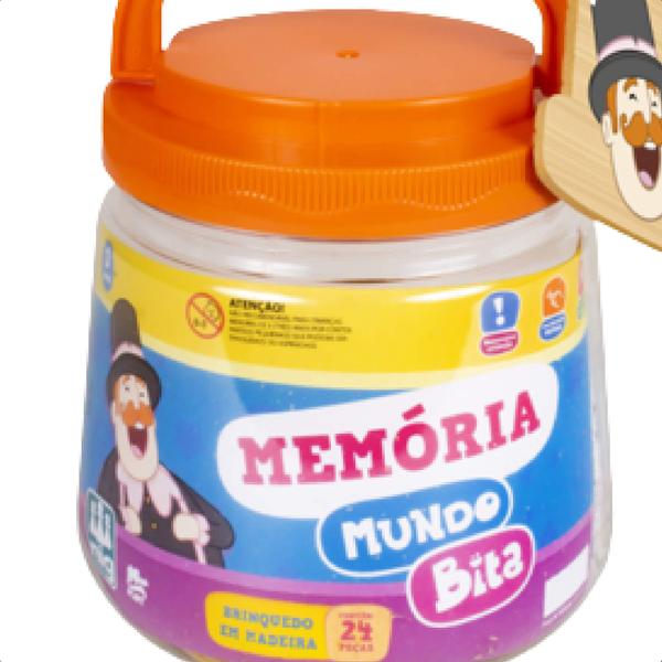 Jogo Da Memória Mundo Bita Infantil 24 peças Coordenação Motora Raciocínio Percepção +2 Anos Nig Brinquedos - 0691 Imagem de Jogo Da Memória Mundo Bita Infantil 24 peças Coordenação Motora Raciocínio Percepção +2 Anos Nig Brinquedos - 0691