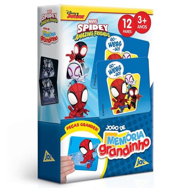 Imagem de Jogo da Memória Spidey Amazing Friends Grandinho - Toyster