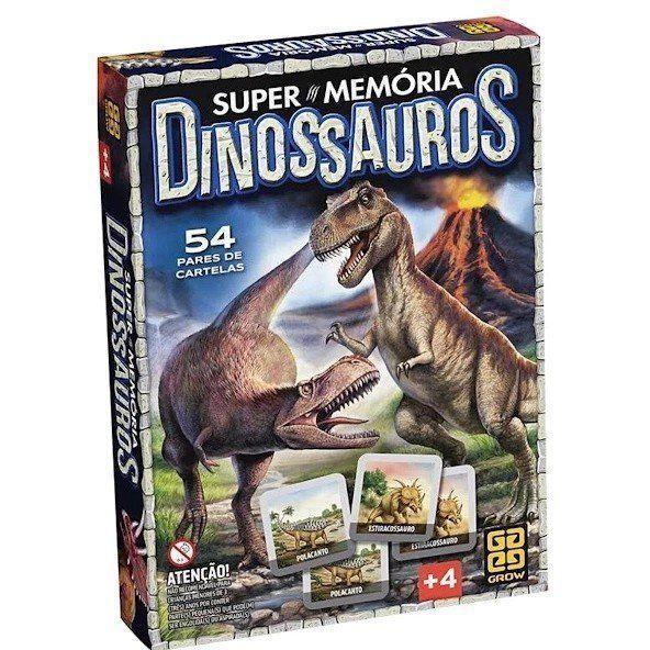 Imagem de Jogo da Memoria Supermemoria Dinossauros R.4210 Grow