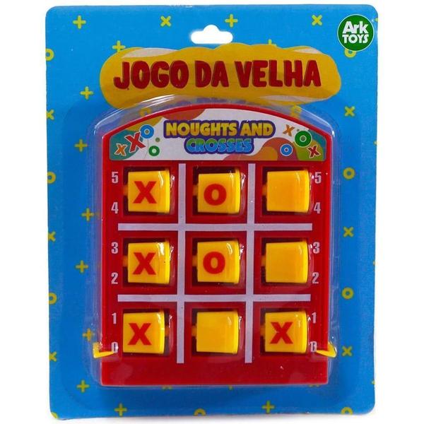 Imagem de Jogo Da Velha De Plastico Na Cartela Cor Sortida