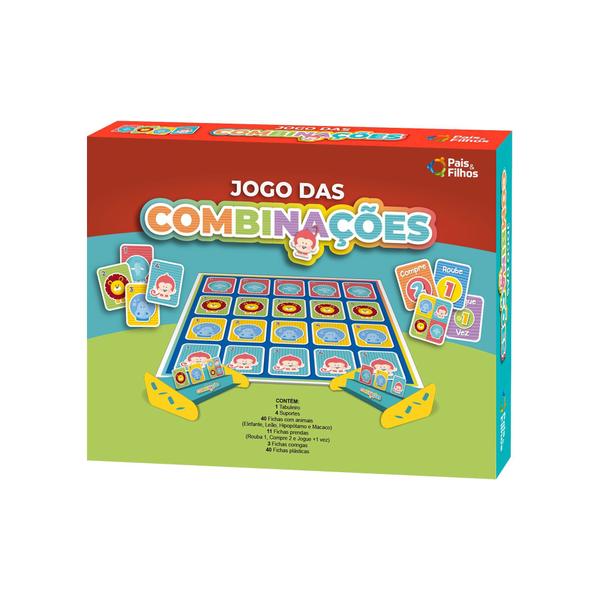 Imagem de Jogo Das Combinações Tabuleiro Infantil - Pais E Filhos