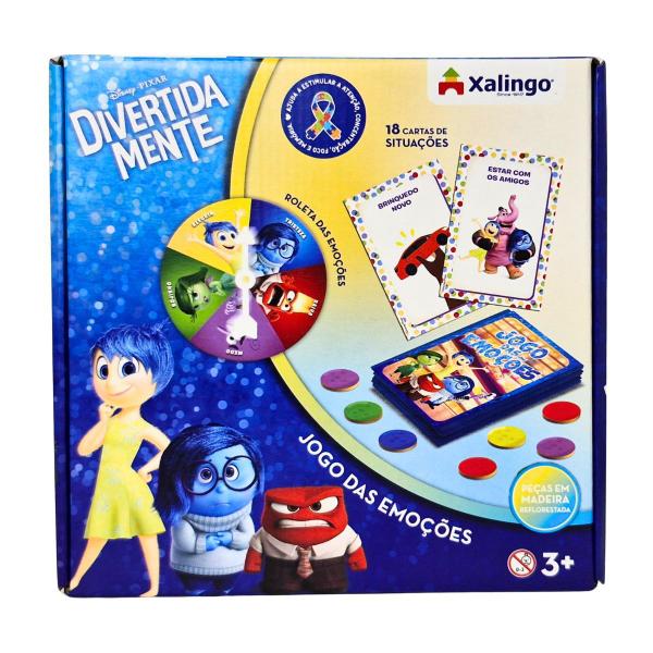 Imagem de Jogo das Emoções Divertidamente Brinquedo Educativo - Xalingo - 3 anos