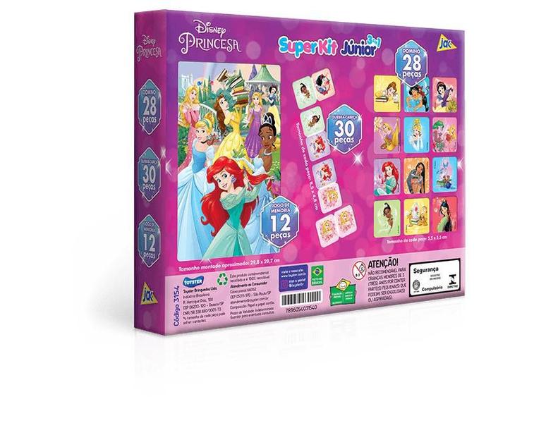 Imagem de Jogo das Princesas - Super Kit Junior 3 em 1 - Disney TOYSTER