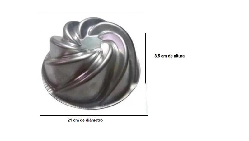 Imagem de Jogo de 1 (uma) Assadeira Forma Ballerine Para Bolo Piscina E 1 (uma) Forma Para Bolo Vulcão Espiral