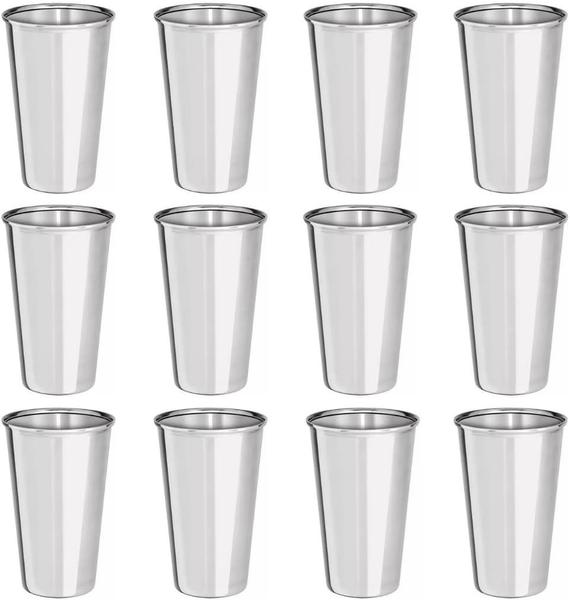 Jogo de 12 Copos Inox 250ml Yangzi Alumínio Resistente Imagem de Jogo de 12 Copos Inox 250ml Yangzi Alumínio Resistente