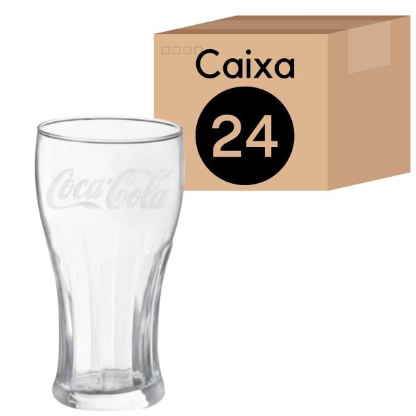 Imagem de Jogo de 24 Copos Coca Cola Vidro 300ML Nadir Transparente